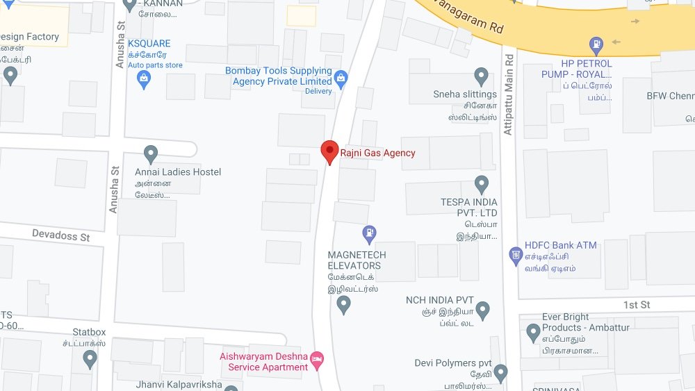 Rajni gas agency - Showroom, Bharat gas agency in Ambattur, Bharat gas agency in Athipet, Bharat gas agency in Ayanambakkam, Bharat gas agency in Korattur, Bharat gas agency in Mogappair West, Bharat gas agency in Nolambur, Bharat gas agency in Padi, Bharat gas agency in Thirumullaivoyal, Bharat gas agency in Thiruverkadu